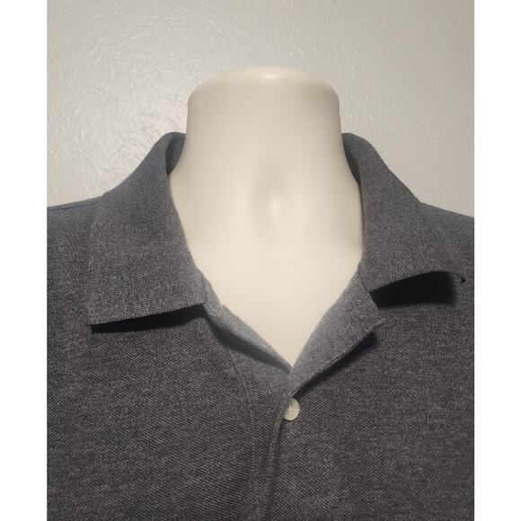 Brooks Brothers 346 Gray Short Sleeve Performance Polo Shirt Size XL Cotton - Picture 2 of 6